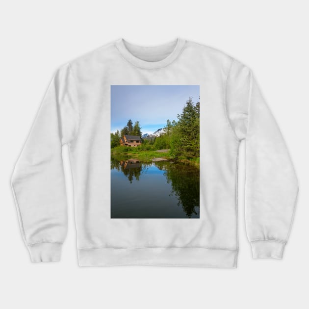 Lakefront Morning Crewneck Sweatshirt by andykazie